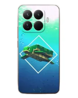 Чохол для Xiaomi 15T Pro з картинкою «Черепаха Minecraft»