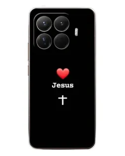 Чехол для Xiaomi 15T Pro с картинкой «Сердце - Jesus» Чехол для Xiaomi 15T Pro с картинкой «Сердце - Jesus»
