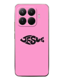 Чехол для Xiaomi 15T Pro с картинкой «Розовый символ  Jesus»