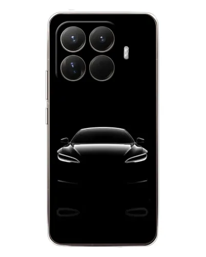 Чехол для Xiaomi 15T Pro с картинкой «Силуэт Tesla Night»