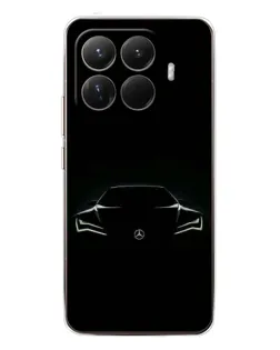 Чехол для Xiaomi 15T Pro с картинкой «Mercedes — силуэт авто» Чехол для Xiaomi 15T Pro с картинкой «Mercedes — силуэт авто»