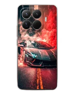 Чехол для Xiaomi 15T Pro с картинкой «Lamborghini красный дым»