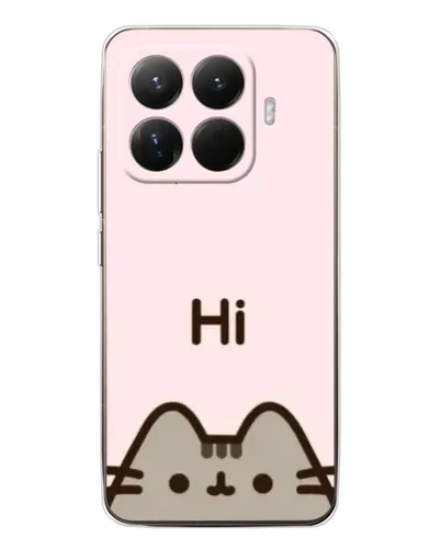 Чехол для Xiaomi 15T Pro с картинкой «Пушин говорит Hi» Чехол для Xiaomi 15T Pro с картинкой «Пушин говорит Hi»