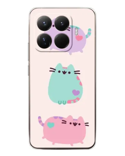Чехол для Xiaomi 15T Pro с картинкой «Pusheen трио» Чехол для Xiaomi 15T Pro с картинкой «Pusheen трио»