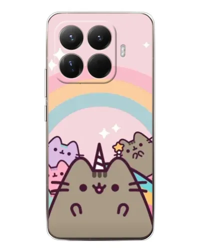 Чехол для Xiaomi 15T Pro с картинкой «Единорог Pusheen» Чехол для Xiaomi 15T Pro с картинкой «Единорог Pusheen»