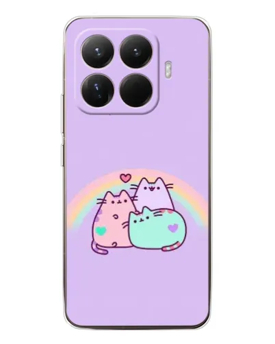 Чехол для Xiaomi 15T Pro с картинкой «Радужные Пушины» Чехол для Xiaomi 15T Pro с картинкой «Радужные Пушины»