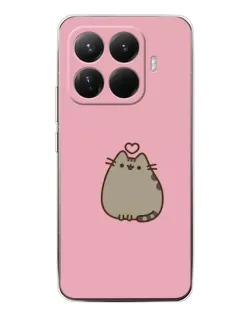 Чохол для Xiaomi 15T Pro з картинкою «Pusheen серце»