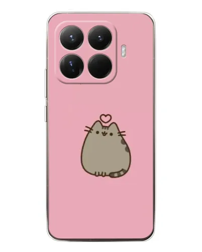 Чехол для Xiaomi 15T Pro с картинкой «Pusheen сердце» Чехол для Xiaomi 15T Pro с картинкой «Pusheen сердце»
