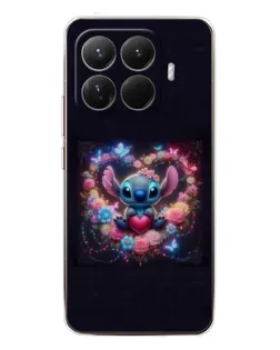 Чехол для Xiaomi 15T Pro с картинкой «Stitch в цветах»