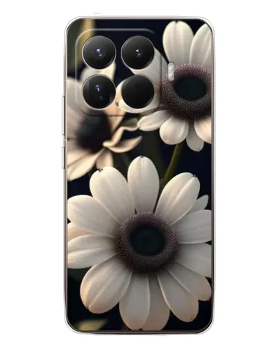 Чехол для Xiaomi 15T Pro с картинкой «Белые маргаритки макро»
