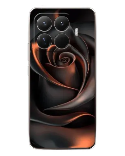 Чехол для Xiaomi 15T Pro с картинкой «Шелковая черная роза»