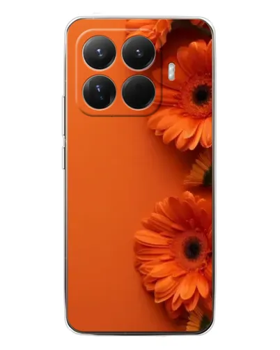 Чехол для Xiaomi 15T Pro с картинкой «Оранжевые герберы»