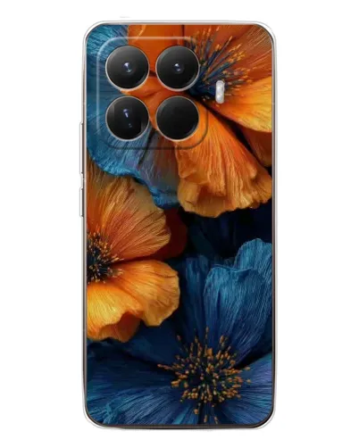 Чехол для Xiaomi 15T Pro с картинкой «Яркая сине-оранжевая флора» Чехол для Xiaomi 15T Pro с картинкой «Яркая сине-оранжевая флора»