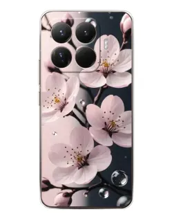 Чехол для Xiaomi 15T Pro с картинкой «Нежная сакура и капли» Чехол для Xiaomi 15T Pro с картинкой «Нежная сакура и капли»