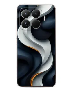 Чехол для Xiaomi 15T Pro с картинкой «Объемные черно-белые ленты» Чехол для Xiaomi 15T Pro с картинкой «Объемные черно-белые ленты»