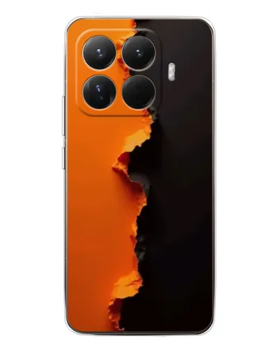 Чехол для Xiaomi 15T Pro с картинкой «Оранжевый разлом» Чехол для Xiaomi 15T Pro с картинкой «Оранжевый разлом»