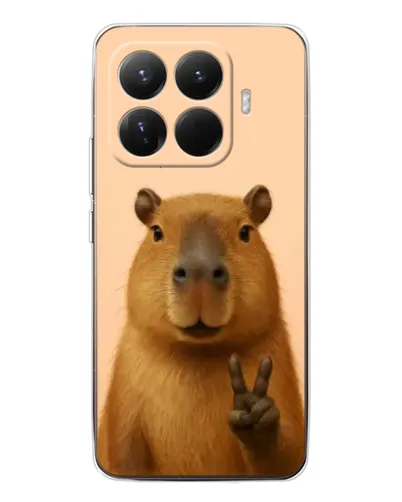 Чехол для Xiaomi 15T Pro с картинкой «Капибара виктория» Чехол для Xiaomi 15T Pro с картинкой «Капибара виктория»