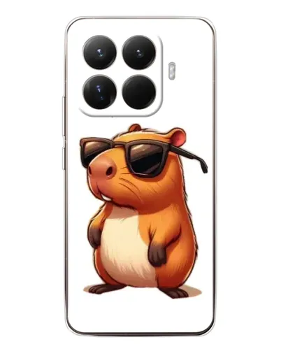Чехол для Xiaomi 15T Pro с картинкой «Капибара в очках» Чехол для Xiaomi 15T Pro с картинкой «Капибара в очках»