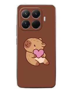 Чехол для Xiaomi 15T Pro с картинкой «Капибара с сердцем» Чехол для Xiaomi 15T Pro с картинкой «Капибара с сердцем»