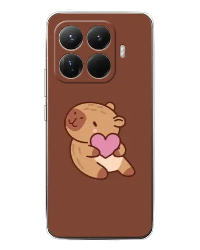 Чехол для Xiaomi 15T Pro с картинкой «Капибара с сердцем» Чехол для Xiaomi 15T Pro с картинкой «Капибара с сердцем»