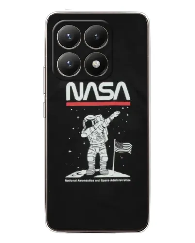 Чехол для Xiaomi 15T с картинкой «NASA — шагаем по Луне» Чехол для Xiaomi 15T с картинкой «NASA — шагаем по Луне»