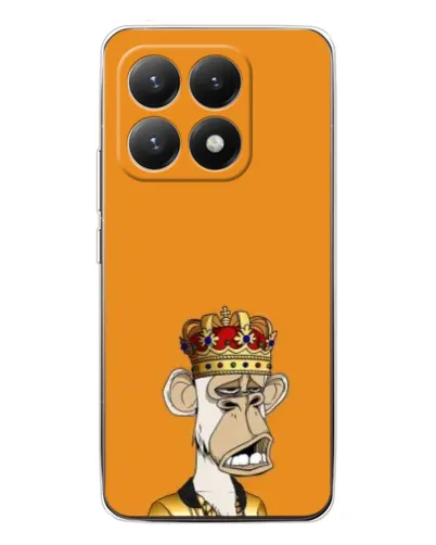 Чехол для Xiaomi 15T с картинкой «Золотая обезьяна Bored Ape»