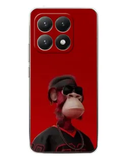 Чохол для Xiaomi 15T з картинкою «Bored Ape в червоному» Чохол для Xiaomi 15T з картинкою «Bored Ape в червоному»
