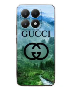 Чехол для Xiaomi 15T с картинкой «Gucci — горный пейзаж»