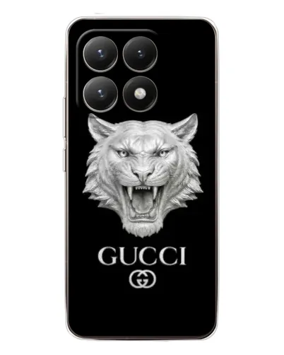 Чехол для Xiaomi 15T с картинкой «Gucci — серебряный лев» Чехол для Xiaomi 15T с картинкой «Gucci — серебряный лев»