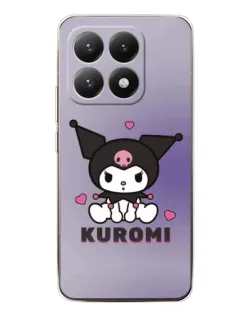 Чехол для Xiaomi 15T с картинкой «Kuromi — фиолетовый арт»