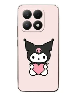 Чехол для Xiaomi 15T с картинкой «Kuromi и сердце»