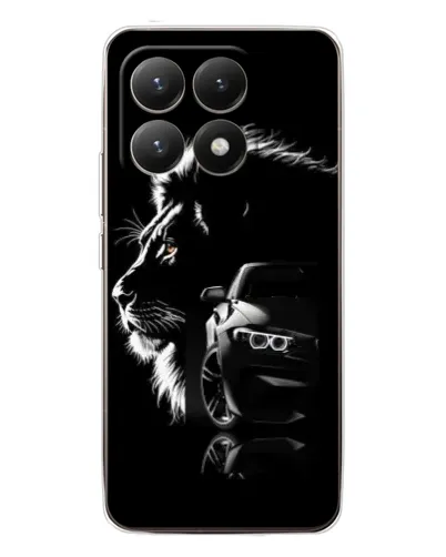 Чохол для Xiaomi 15T з картинкою «BMW та лев» Чохол для Xiaomi 15T з картинкою «BMW та лев»