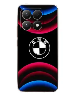 Чохол для Xiaomi 15T з картинкою «Логотип BMW та неонові дуги»