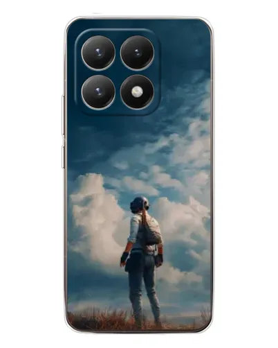 Чохол для Xiaomi 15T з картинкою «Герой PUBG на скелі»