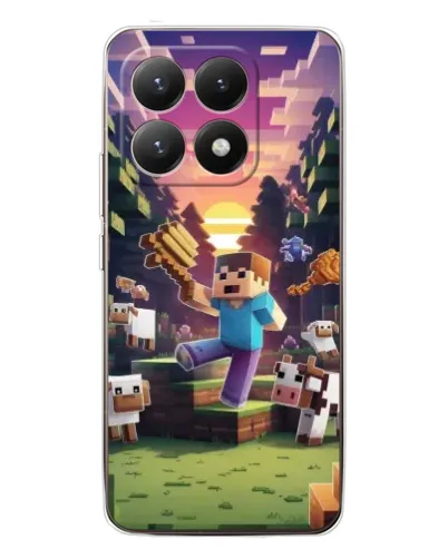 Чехол для Xiaomi 15T с картинкой «Стив на ферме» Чехол для Xiaomi 15T с картинкой «Стив на ферме»