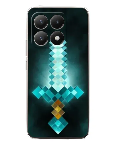 Чехол для Xiaomi 15T с картинкой «Алмазный меч неон» Чехол для Xiaomi 15T с картинкой «Алмазный меч неон»