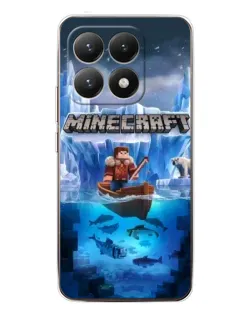 Чохол для Xiaomi 15T з картинкою «Minecraft льодянийсвіт»