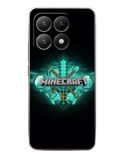 Чохол для Xiaomi 15T з картинкою «Minecraft Diamond лого»