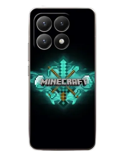 Чехол для Xiaomi 15T с картинкой «Minecraft Diamond лого» Чехол для Xiaomi 15T с картинкой «Minecraft Diamond лого»