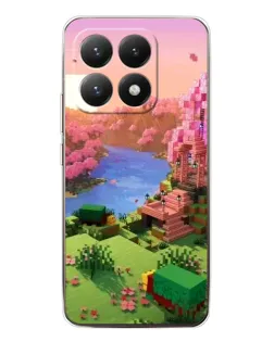 Чохол для Xiaomi 15T з картинкою «Рожеве дерево Minecraft»