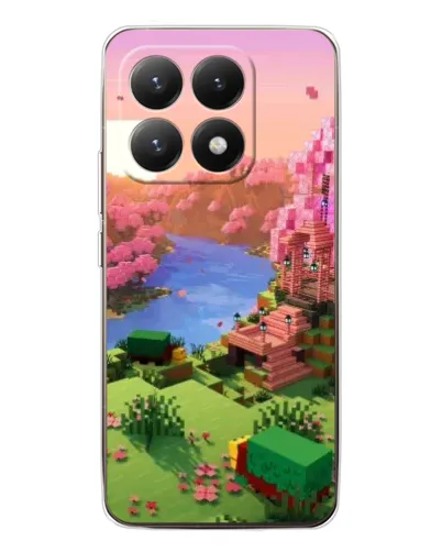 Чехол для Xiaomi 15T с картинкой «Розовое дерево Minecraft» Чехол для Xiaomi 15T с картинкой «Розовое дерево Minecraft»