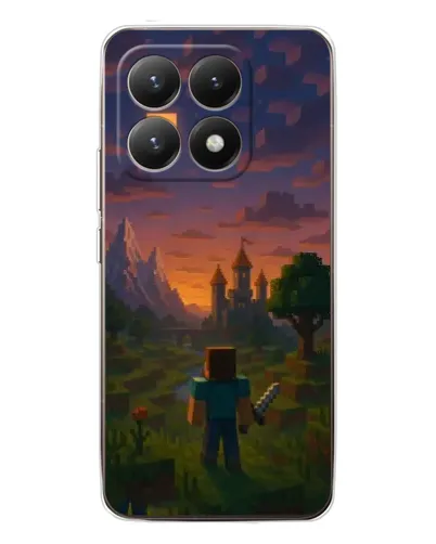Чехол для Xiaomi 15T с картинкой «Стив у башни» Чехол для Xiaomi 15T с картинкой «Стив у башни»