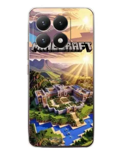 Чохол для Xiaomi 15T з картинкою «Minecraft панорама»