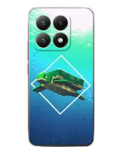 Чохол для Xiaomi 15T з картинкою «Черепаха Minecraft»