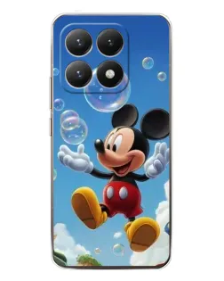 Чехол для Xiaomi 15T с картинкой «Mickey и мыльные пузыри»