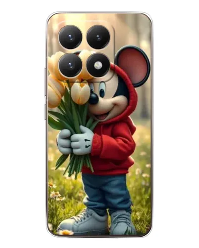 Чехол для Xiaomi 15T с картинкой «Микки с тюльпанами» Чехол для Xiaomi 15T с картинкой «Микки с тюльпанами»