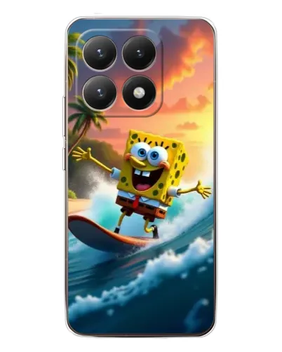 Чехол для Xiaomi 15T с картинкой «Губка Боб серфингист» Чехол для Xiaomi 15T с картинкой «Губка Боб серфингист»
