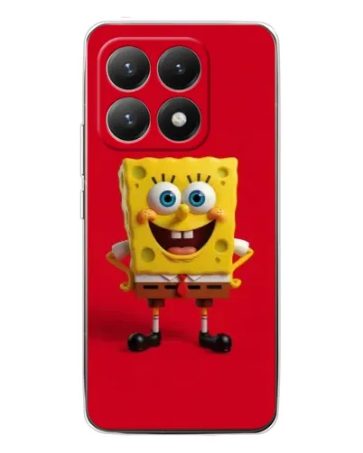 Чехол для Xiaomi 15T с картинкой «Спанч Боб на красном» Чехол для Xiaomi 15T с картинкой «Спанч Боб на красном»
