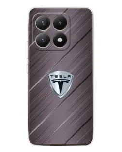 Чохол для Xiaomi 15T з картинкою «Металева текстура Tesla»