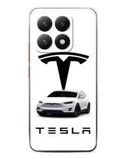 Чохол для Xiaomi 15T з картинкою «Tesla White Style»